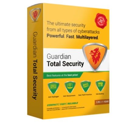 Guardian Total Security Antivirus 1 PC 1 Year (Latest Version)